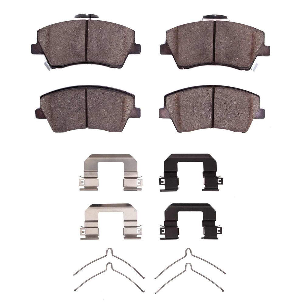 R1 17-22 Kia Niro Front Semi Met Brake Pads and Hardware Kit