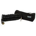 30 FT EXTENSION BRAIDED BLACK COIL HOSE (CLOSEDENDED 1/4IN QUICK COUPLER & STUD) CARRY BAG