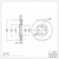 DFC 84-85 Nissan 300ZX Front Brake Rotor