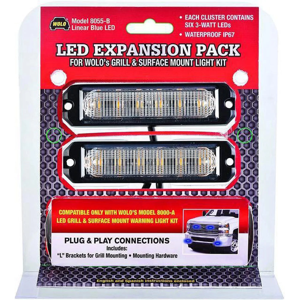 LED GRILL & SURFACE MOUNT EXPANSION PACK BLUE