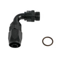 Fragola -8AN Male Rad Fitting 90 Degree Pro-Flow Hose End - Black