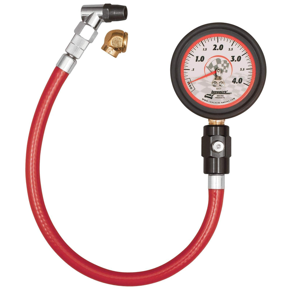 DELUXE 2 1/2 TIRE GAUGE 04 BAR METRIC OPTION