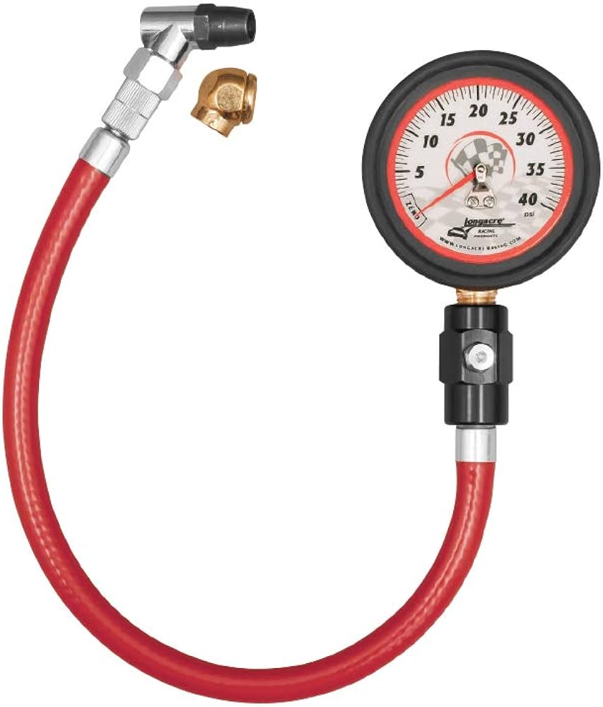DELUXE 2 1/2 TIRE GAUGE 040 PSI BY 1/2 LB.