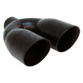 DUAL 3.50IN DOUBLE WALL ANGLE SS EXHAUST TIP 2.25IN ID / 7.57INX3.50IN OD