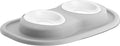 WeatherTech Pet Feeding System Double Low 8oz 1in. Poly Bowl - Light Grey