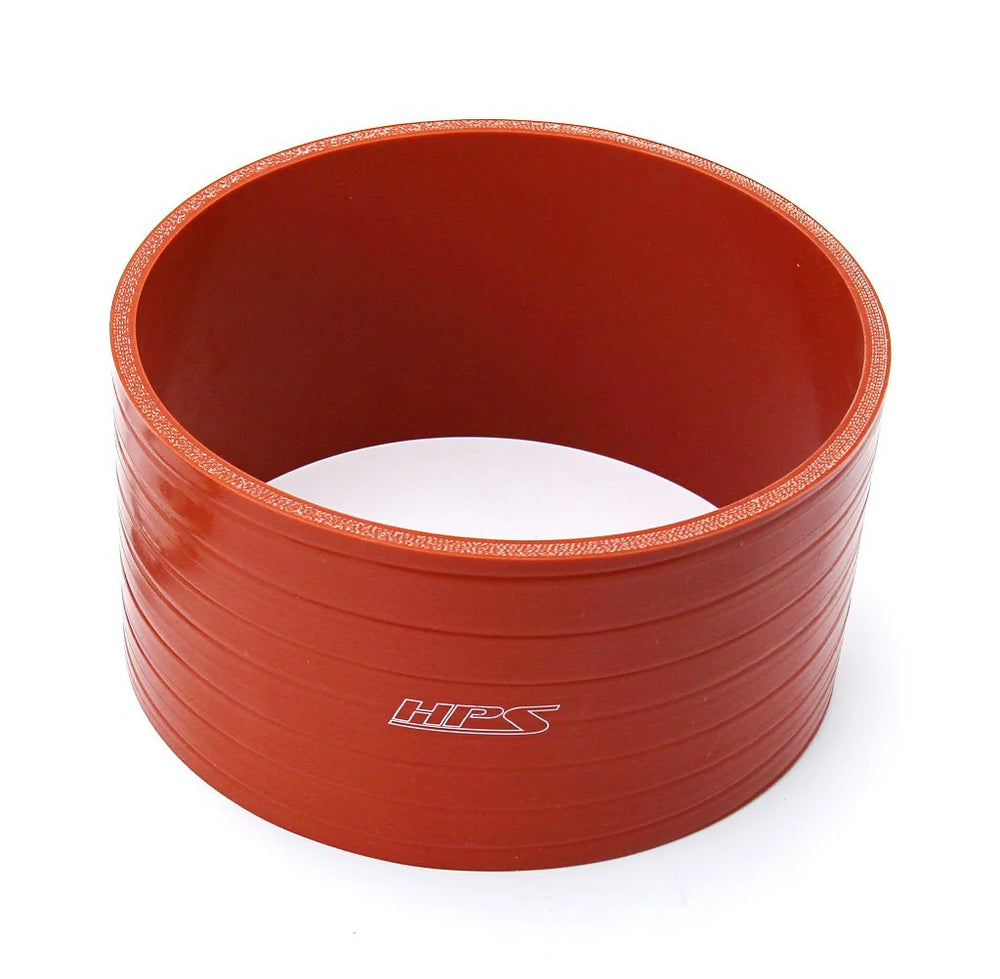 HPS Performance 6 ID 4 Long High Temp 4-ply Aramid Reinforced Silicone Coupler Tube Hose Orange (152mm ID 102mm Length)