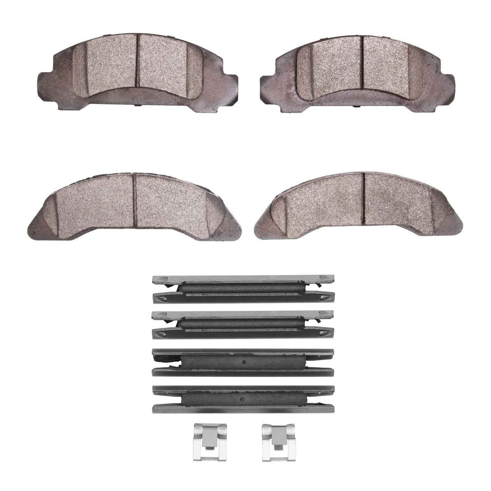 R1 86-87 Ford Ranger (Usa/Canada) Front Ceramic Brake Pads and Hardware Kit