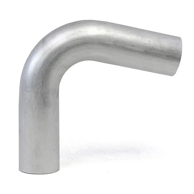 HPS Performance 2.5 OD 100 Degree Bend 6061 Aluminum Elbow Pipe 16 Gauge w/ 4 CLR