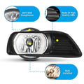 0709 TOYOTA CAMRY 0709 FOG LIGHTS CHROME RING (CLEAR)(WIRING KIT INCLUDED)