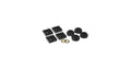 Prothane 76 & Earlier Ford F150/250 Transfer Case Mounts - Black