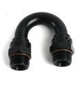 Fragola -10AN (7/8-14) 180 Degree ORB Adapter Black