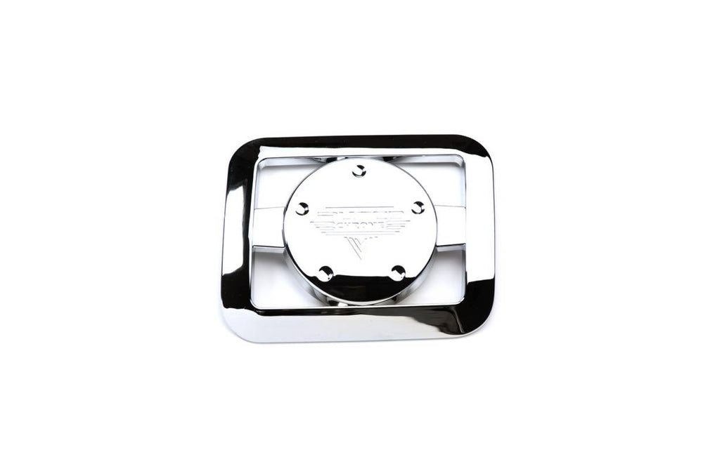 Gas Tank Door Cover: 2005-2007 Chrysler 300 2005-2007 Dodge Magnum; Fuel Tank Door Cover; chrome
