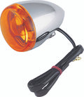 Bikers Choice Chrome Bullet Rear Turn Signal Single Filament Amber Replaces 67104-83 68977-00