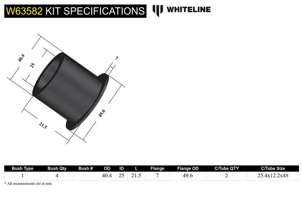 TRAILING ARM REAR BUSHING 1320 SUBARU