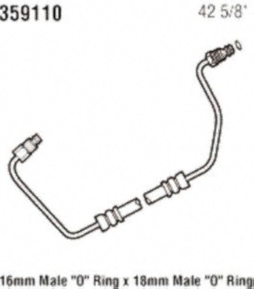 Gates Power Steering Pressure Line Hose Assembly