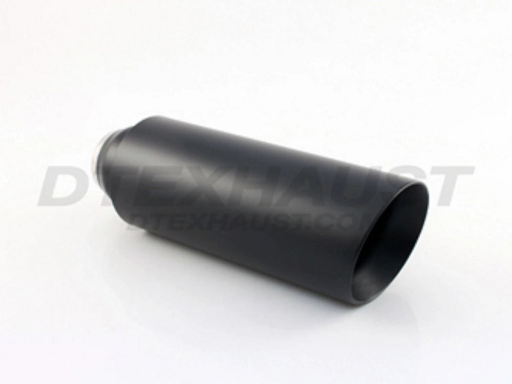 BLACK POWDER COATED 4.00 IN X 12.00 IN SLANTED DOUBLE WALL ID 2.25 IN