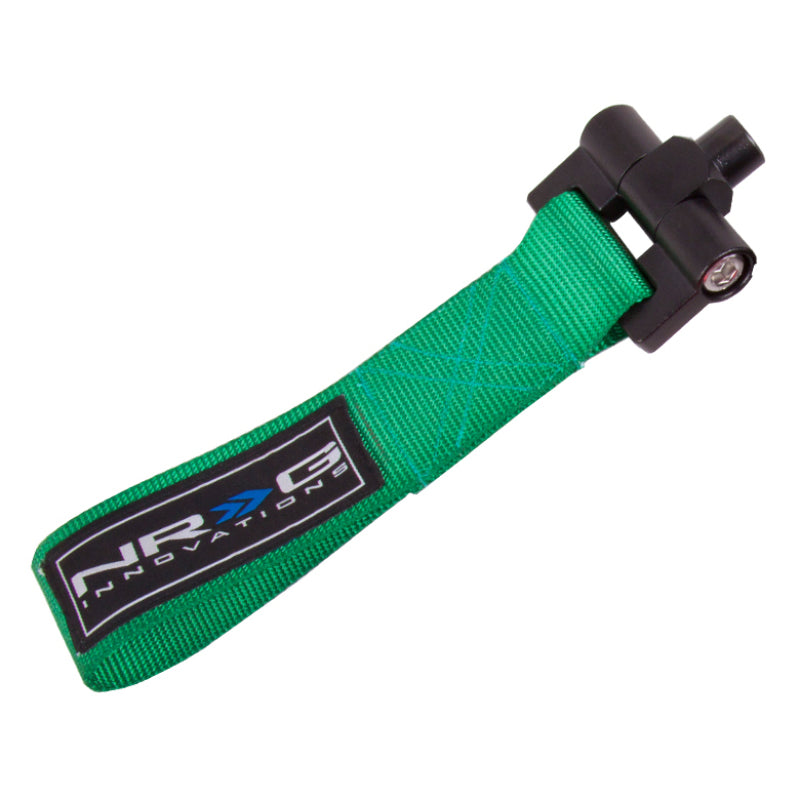 NRG Bolt-In Tow Strap Black - Nissan 350Z 03-07 / Infiniti G35 03-07 (5000lb. Limit)