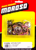 Moroso Quick Fastener - Self Ejecting - 7/16in x .500in - Steel - Gold - 10 Pack