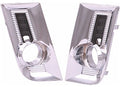 LH FRONT BUMPER INSERT FOG LMP BEZEL CHR TERRAIN 1015