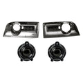 LH FRONT BUMPER INSERT FOG LMP BEZEL CHR TERRAIN 1015