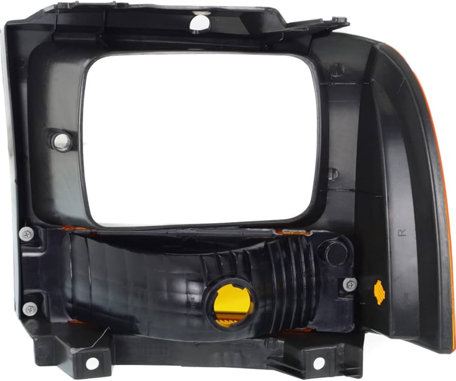 RH PARKLAMP LENS/HOUSING; W/O BULBS & SOCKETS; BLACK BEZEL; F250 SUPER DUTY 06