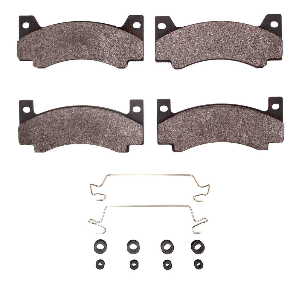 R1 69-76 Plymouth Fury Iii Front Ceramic Brake Pads and Hardware Kit