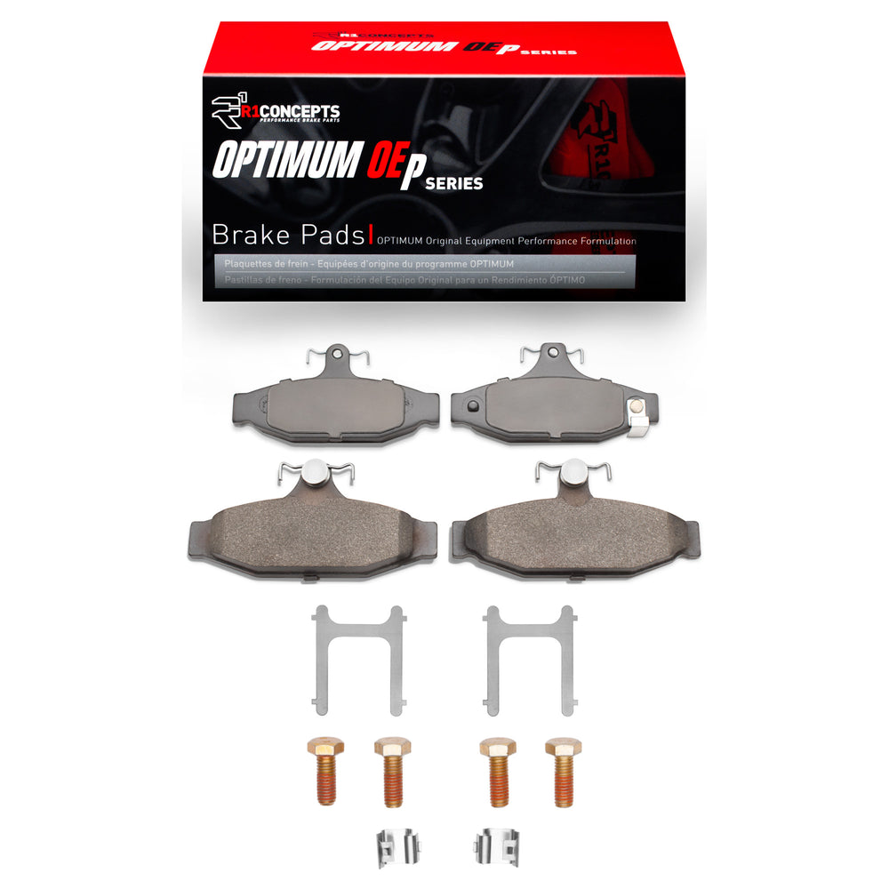 R1 1985-1997 Chevrolet Corvette Rear R1 Optimum OE Pads & Hardware Kit