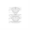 PREMIUM CERAMIC BRAKE PADS SHIMS AN