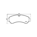 MERCEDESBENZ SPRINTER 4500 20192020 DISC BRAKE PAD SET
