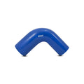 Vibrant 4 Ply Reinforced Silicone 90 degree Transition Elbow 2in ID x 2.5in I.D. 90 deg. Elbow BLUE