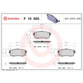 Brembo OE 01-02 Infiniti G20/2001 I30/02-04 I35/2001 Nissan Altima Low-Met Brake Pad - Rear
