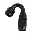 Fragola -8AN x 150 Degree Power Flow Hose End - Blue/Red
