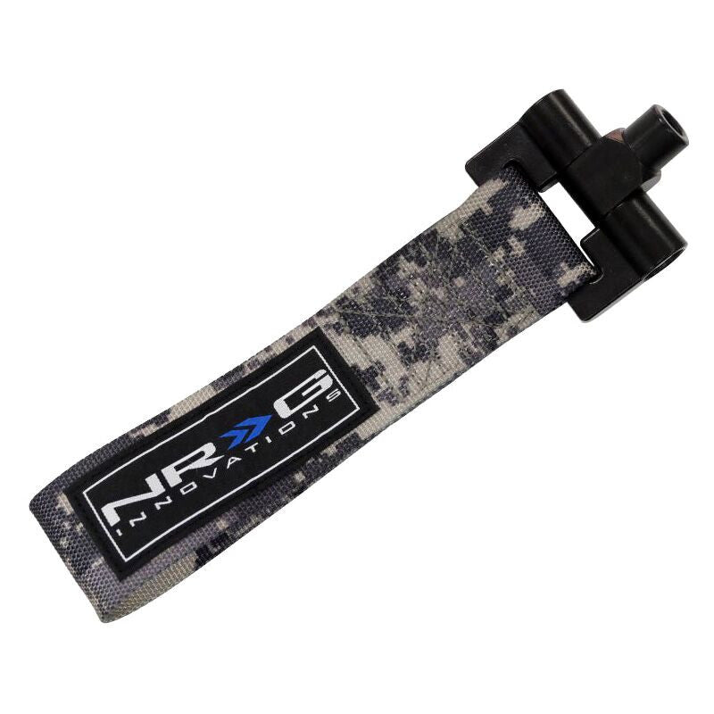 NRG Bolt-In Tow Strap Digital Camo- Nissan 350z 03-07 / Infiniti G35 03-07 (5000lb. Limit)