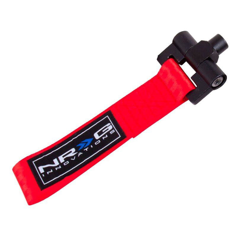 NRG Bolt-In Tow Strap Red- BMW E30 (5000lb. Limit)