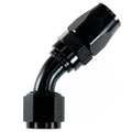 Fragola -10AN x 45 Degree Pro-Flow Hose End - Black