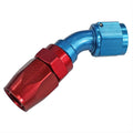 Fragola -10AN x 45 Degree Pro-Flow Hose End - Blue/Red