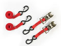 ROOF RACK RATCHET TIE DOWN STRAPS RED