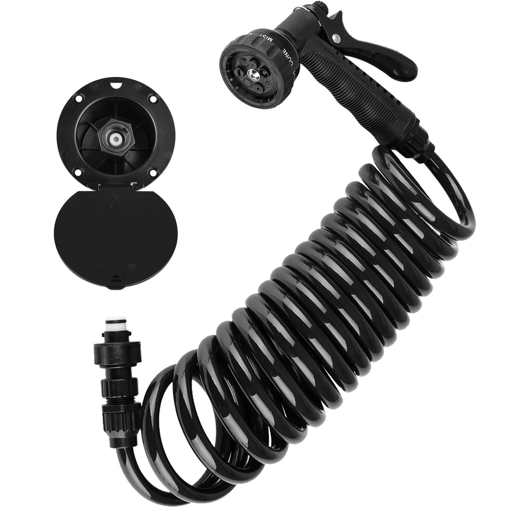RV EXTERIOR QUICK CONNECT SPRAY DOCK KITWHITE