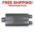 4.00INX10.00INX17.00IN CENTER/DUAL FLOWSOUND MUFFLER 3.00IN ID / 2.25IN OD