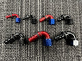 #10 120 Deg Push-On Hose End Black