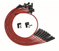 Moroso BBC Over Valve Cover Straight Plug Ends HEI Ultra Spark Plug Wire Set - Red