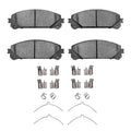 R1 08-26 Toyota Sienna Front Semi Met Brake Pads and Hardware Kit