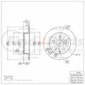 DFC 06-18 Lexus HS250H Rear Brake Rotor