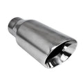 DOUBLE WALL ANGLE DIESEL EXHAUST TIP 4.00IN ID / 5.00IN OD