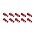 QC Cover Nuts Long Red 10pk