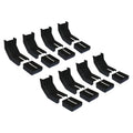 SLIDE TRACK BLACK THERMOPLASTIC BRACKET COVERSTRIMMING REQUIRED FOR CUSTOM FIT SET OF 8