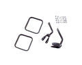 Door Mirror Kit Black 7 Inch Square Mirror Left And Right 1955-1983 CJ5 1955-1975 CJ6 1976-1986 CJ7 And 1981-1986 CJ8 Scrambler OMIX