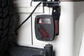Fishbone Offroad Jeep Wrangler CJ YJ TJ Tail Light Covers - Black Textured Powdercoat