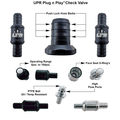 Billet Check Valve 14mm-1/2in-Black