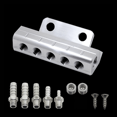 UPR 86-93 Billet Mustang Vacuum Block Satin 5008-01